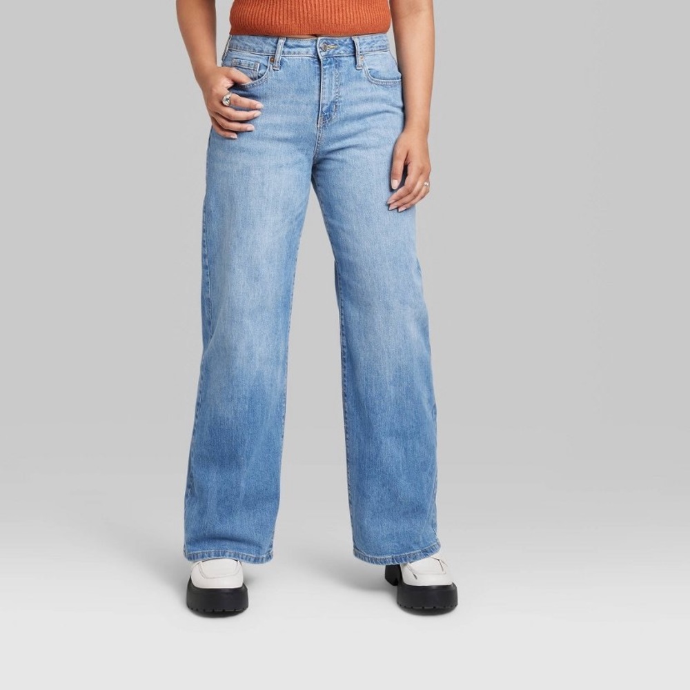 Super High Rise Wide Leg Baggy Jeans Wild Fable